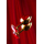 Анальная втулка Metal by TOYFA, металл, золотистая, с рубиновым кристаллом, 7,5 см, Ø 3 см, 145 г