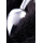Анальная втулка Metal by TOYFA, металл, серебристая, с черным хвостом, 32 см, Ø 2,9 см, 175 г