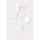 Пэстис Erolanta Lingerie Collection в форме сердец с кисточками однотонные белые