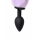 Анальная втулка с бело-фиолетовым хвостом POPO Pleasure by TOYFA, S, силикон, черная, 45 см, Ø 2,7 см
