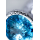 Анальный страз Metal by TOYFA, металл, серебристый, с кристаллом цвета топаз, 8 см, Ø 3,4 см, 85 г