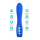 Нереалистичный вибратор L'EROINA by TOYFA Blury, 10 режимов вибрации, силикон, синий, 18,5 см, Ø 3,4