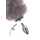 Анальная втулка с хвостом и ушки Metal by Toyfa, металл, серебристая, 44,4 см