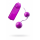 Вагинальные шарики с вибрацией TOYFA , ABS пластик, фиолетовый, 12,2 см