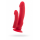 Анально-вагинальный вибратор Black & Red by TOYFA, влагостойкий, силикон, красный, 19,5 см
